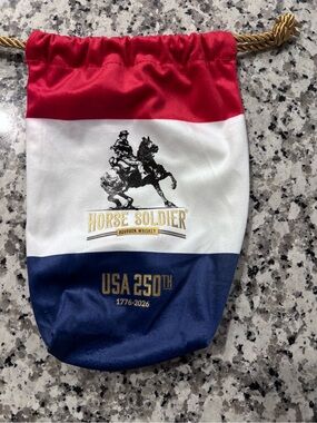 Horse Soldier Bourbon limited editionUSA 250th Red White & Blue Drawstring Pouch